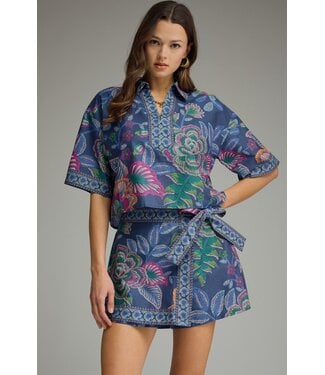 Entro Chaney Indigio Botanical Top
