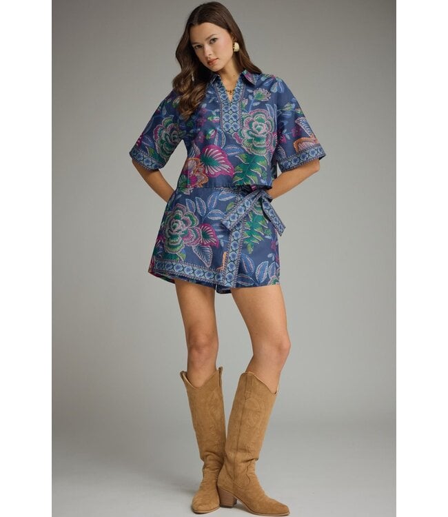 Chaney Indigio Botanical Top