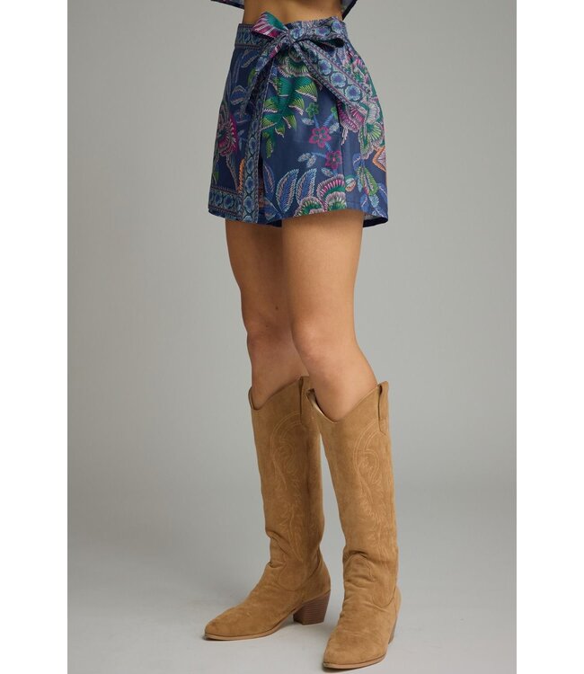 Chaney Indigio Botanical Skort