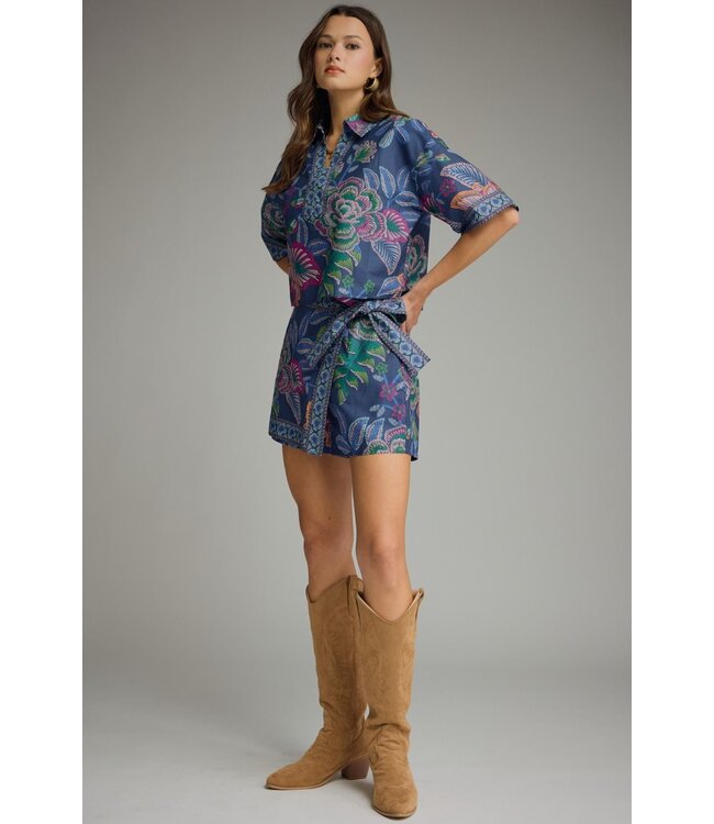 Chaney Indigio Botanical Skort