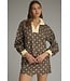 Joanne Mocha Polka Dot Top