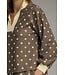Joanne Mocha Polka Dot Top