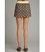 Joanne Mocha Polka Dot Skort