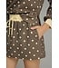 Joanne Mocha Polka Dot Skort