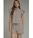 Ali Brown Gingham Top