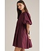 Dolly Burgundy Pleated Dress
