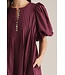 Dolly Burgundy Pleated Dress
