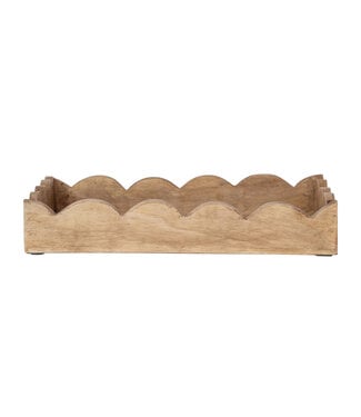 Mango Wood Scalloped Tray