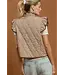 Caroline Taupe Reversible Quilted Vest