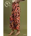 Gin Brown Boho Floral Wide Leg Pants