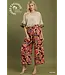 Gin Brown Boho Floral Wide Leg Pants