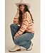 Mindy Sunrise Cotton Candy Striped Sweater