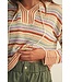 Avery Multi Crochet Striped Knit Pullover