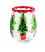 Tree Painted Wine Glass