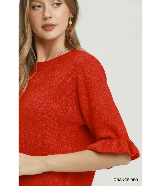 Casey Red Knit Sweater