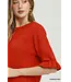 Casey Red Knit Sweater