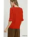 Casey Red Knit Sweater