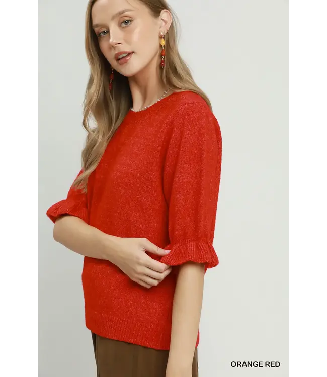 Casey Red Knit Sweater