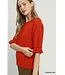 Casey Red Knit Sweater