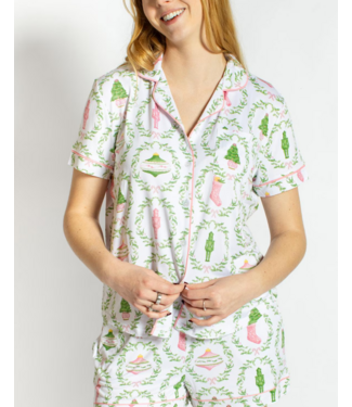 Cindy Nutcracker Trellis Pajama Top