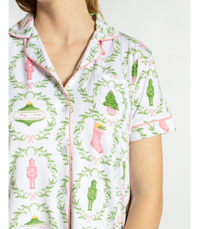 Cindy Nutcracker Trellis Pajama Top