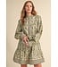 Constance Cream Garden Floral Dress