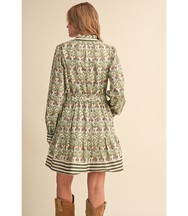 Constance Cream Garden Floral Dress