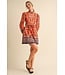 Bella Salmon Floral Dress