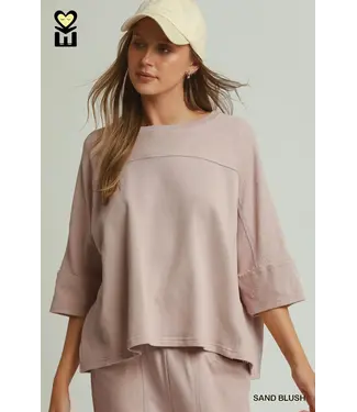 Emma Sand Blush Horizon Pullover