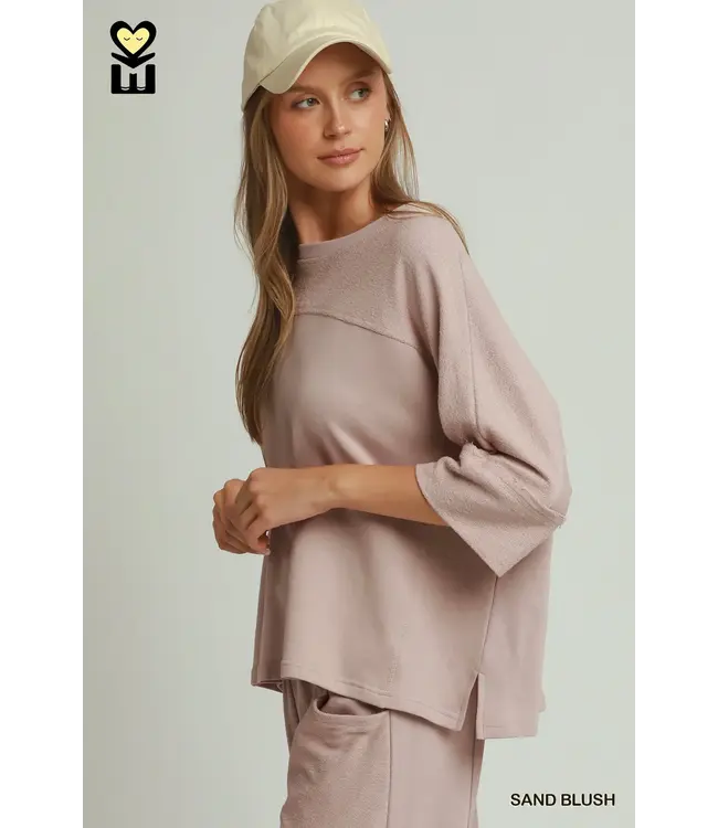 Emma Sand Blush Horizon Pullover