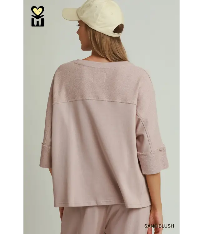 Emma Sand Blush Horizon Pullover