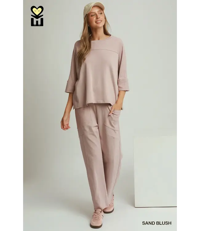 Emma Sand Blush Horizon Pullover