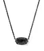 Kendra Scott Elisa Gunmetal Boo Short Pendant Necklace