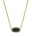 Kendra Scott Elisa Gold Boo Short Pendant Necklace