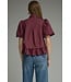 Mandy Burgundy Neck Scarf Top