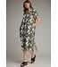 Alana Olive Abstract Midi Dress