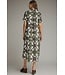 Alana Olive Abstract Midi Dress
