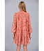 Amy Soft Peach Floral Dress