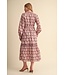 Lilly Mauve Berry Floral Midi Dress