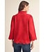 Lisa Red Faux Suede Top
