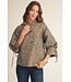 Erica Taupe Leopard Jacquard Top