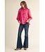 Millie Hot Pink Metallic Top