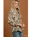 Callie Olive Floral Top