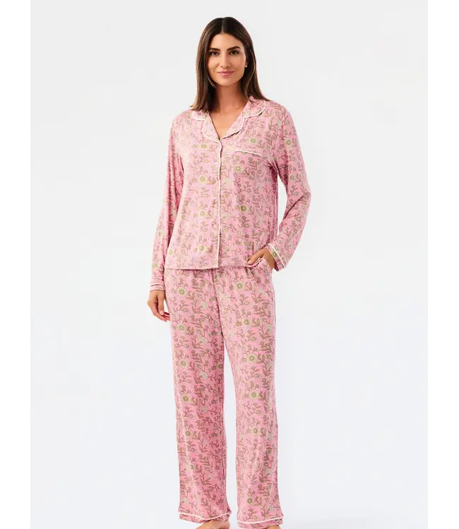 Charlotte Thistle Vines Pink Pants Set