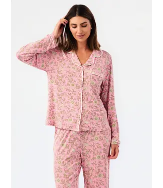 Charlotte Thistle Vines Pink Pants Set