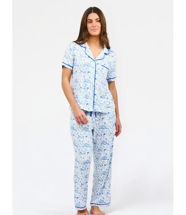 Charlotte Team Toile Blue Pants Set