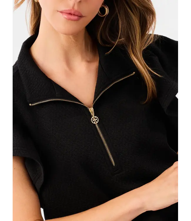 Paige Black Zipper Top