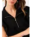 Paige Black Zipper Top