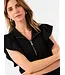 Paige Black Zipper Top