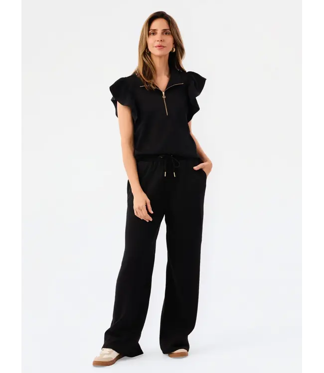 Paige Black Zipper Top